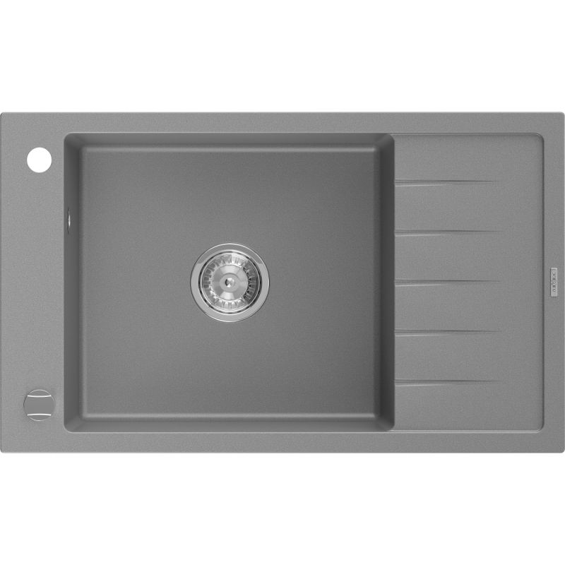 Zlewozmywak wpuszczany Mexen Elias 1-komorowy szary 795x480 mm 1 szt.