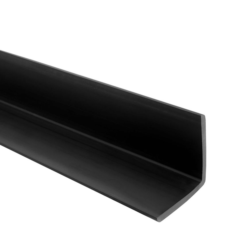 Kątownik miękki PCV 50x50mm, QUEST ochronny profil L kątowy, narożnik odbojnikowy, KM, czarny, 1.5m