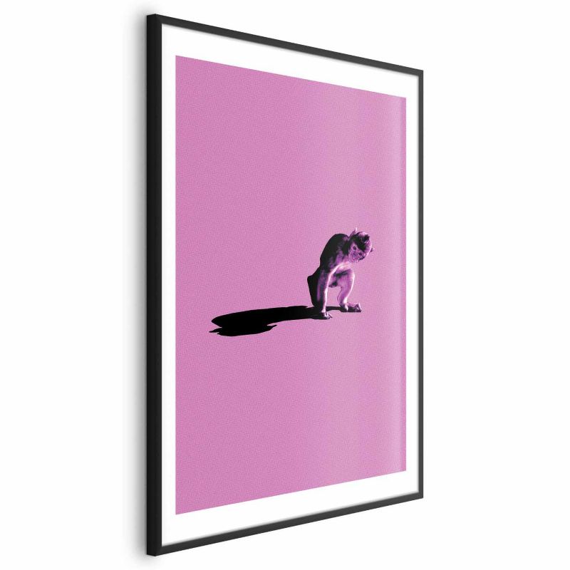 Plakat Artgeist Mała małpka 60x90 cm z ramą czarną 1 szt