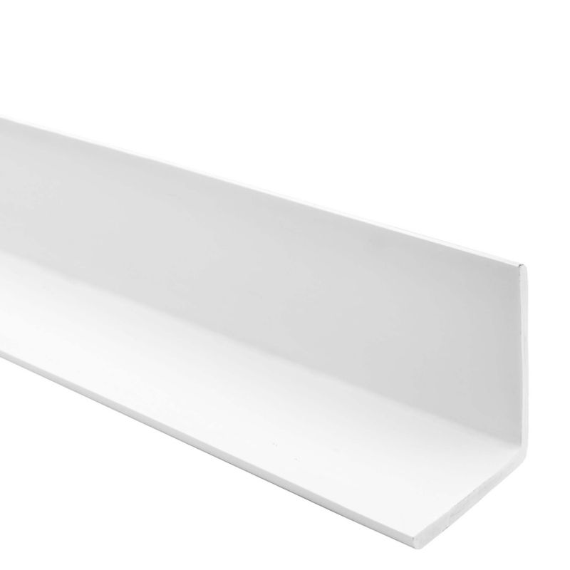 Kątownik miękki PCV 50x50mm, QUEST ochronny profil L kątowy, narożnik odbojnikowy, KM, biały, 2m