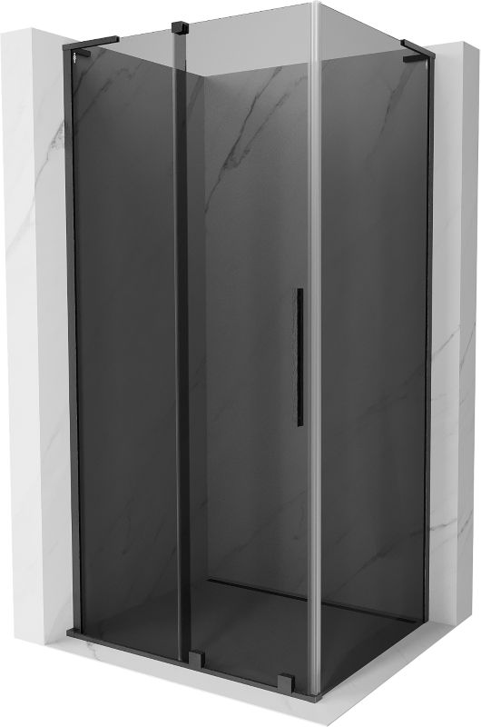 Kabina prysznicowa Mexen Velar L rozsuwana 90 x 85 cm grafit gun gray szczotkowany 1 szt.