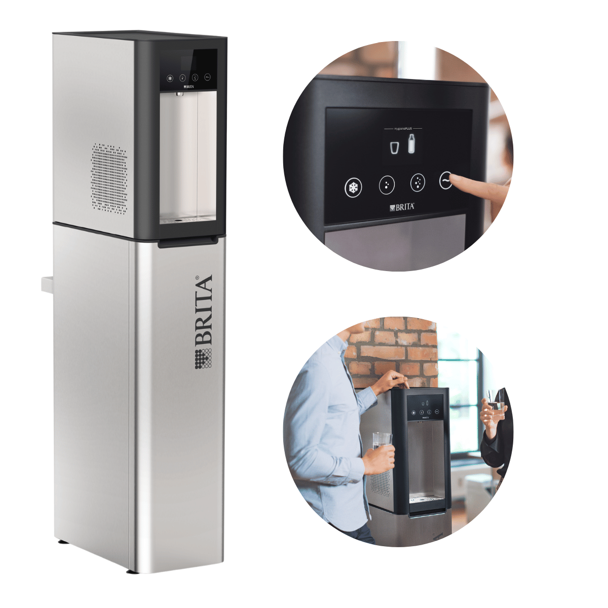 BRITA TOP PRO 50 dystrybutor wody wolnostojący. Woda schłodzona, gazowana, o temp. pokojowej. System filtracji BRITA.