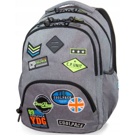 Coolpack Bentley Plecak 3 komorowy Grey Badges