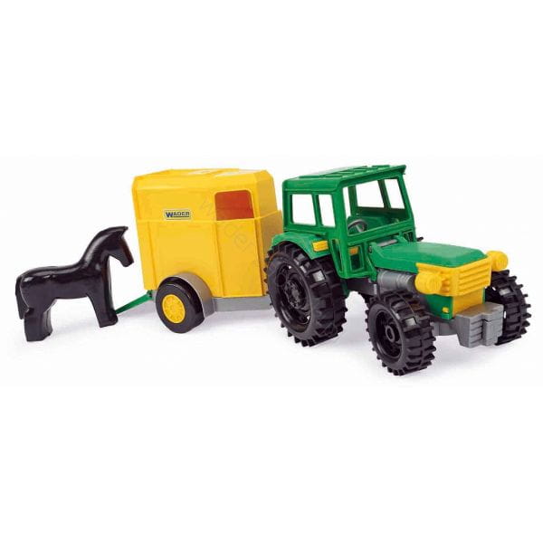 TRAKTOR FARMER Z PRZYCZEPĄ NA KONIA W KARTONIE