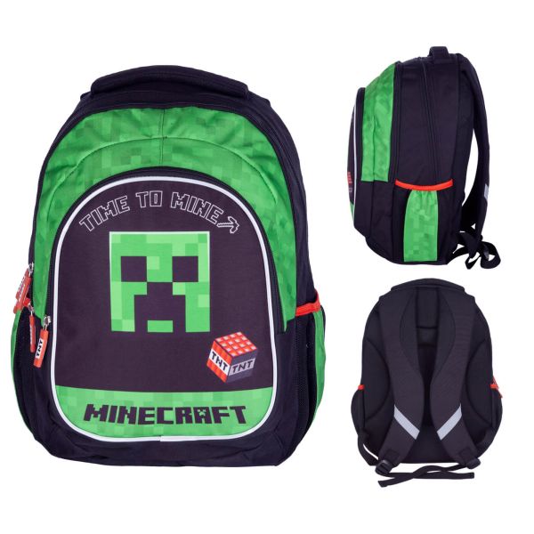 Plecak 3Komorowy Minecraft Time To Mine