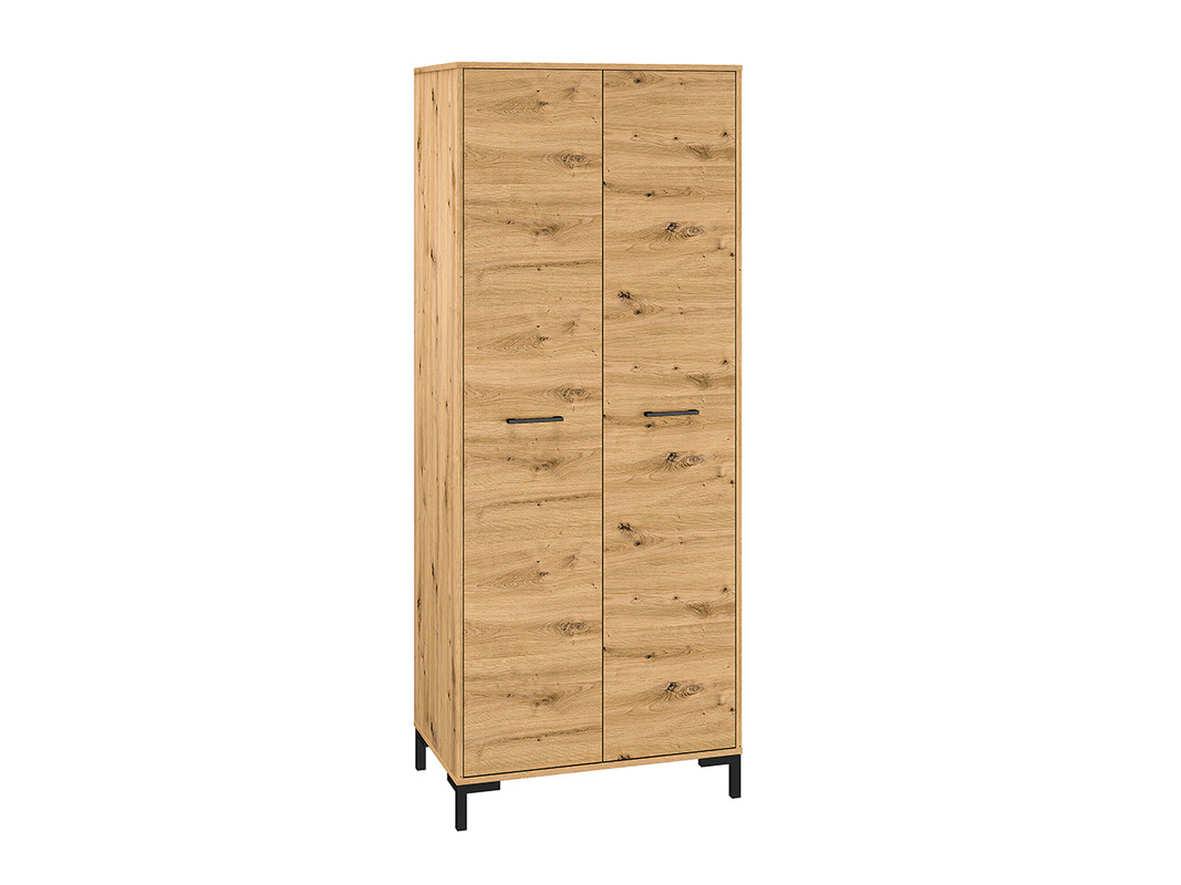 Kompaktowa szafa do przedpokoju 80 cm NEVIO dąb artisan