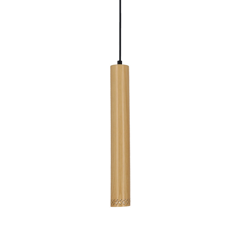 Lampa wisząca drewniana oprawa 25W GU10 40cm Tubo