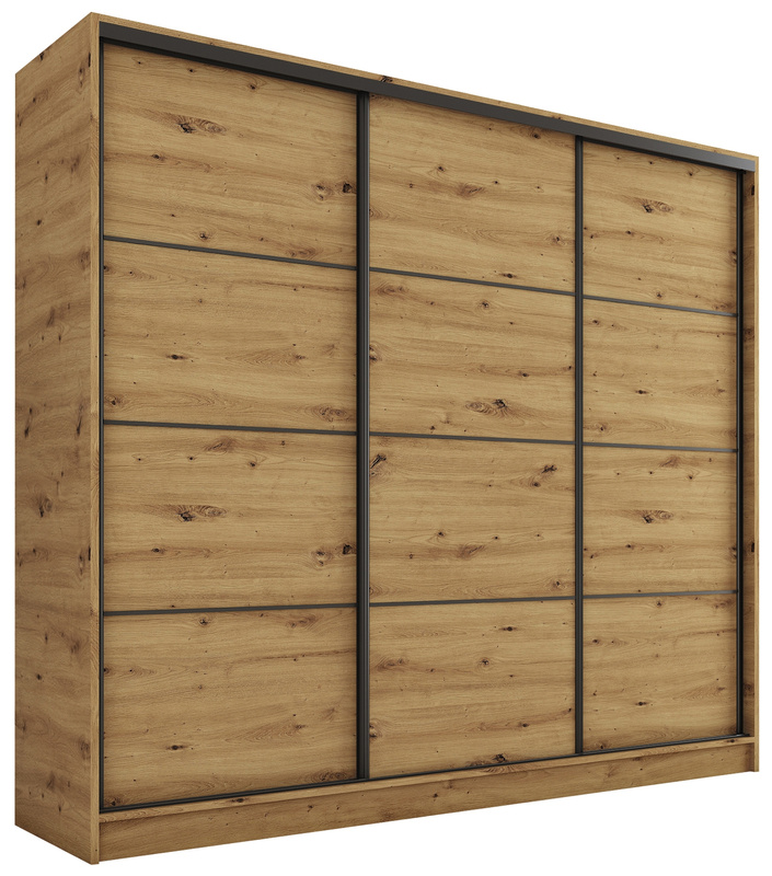 Szafa przesuwna 200 cm dąb artisan LOFT