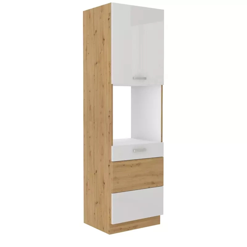 Szafka kuchenna pod zabudowę piekarnika Biały 60 cm AGATA