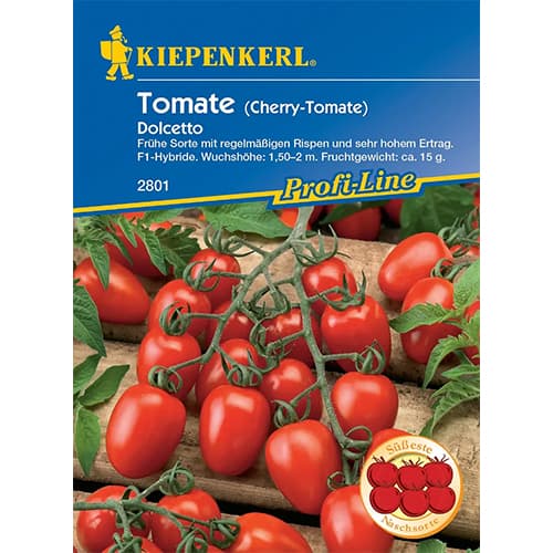 Pomidor koktajlowy Dolcetto F1 - Nasiona. Ilość w opakowaniu: 1 opak - GradinaMax