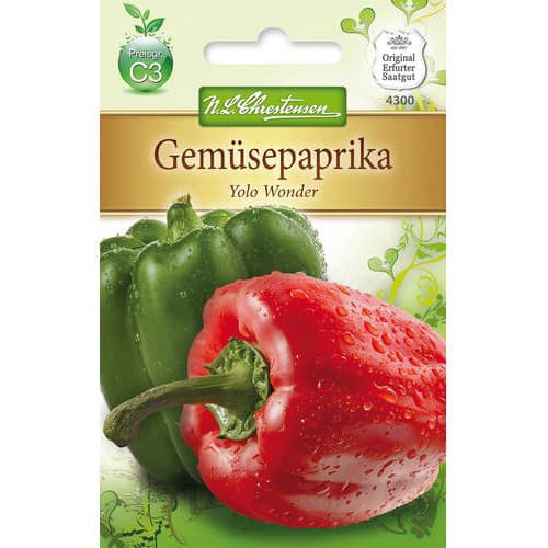 Papryka słodka Yolo Wonder - Nasiona. Ilość w opakowaniu: 1 opak - GradinaMax