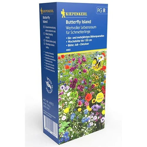 Mieszanka kwiatów dla motyli Butterfly Island - Nasiona. Ilość w opakowaniu: 1 opak - GradinaMax