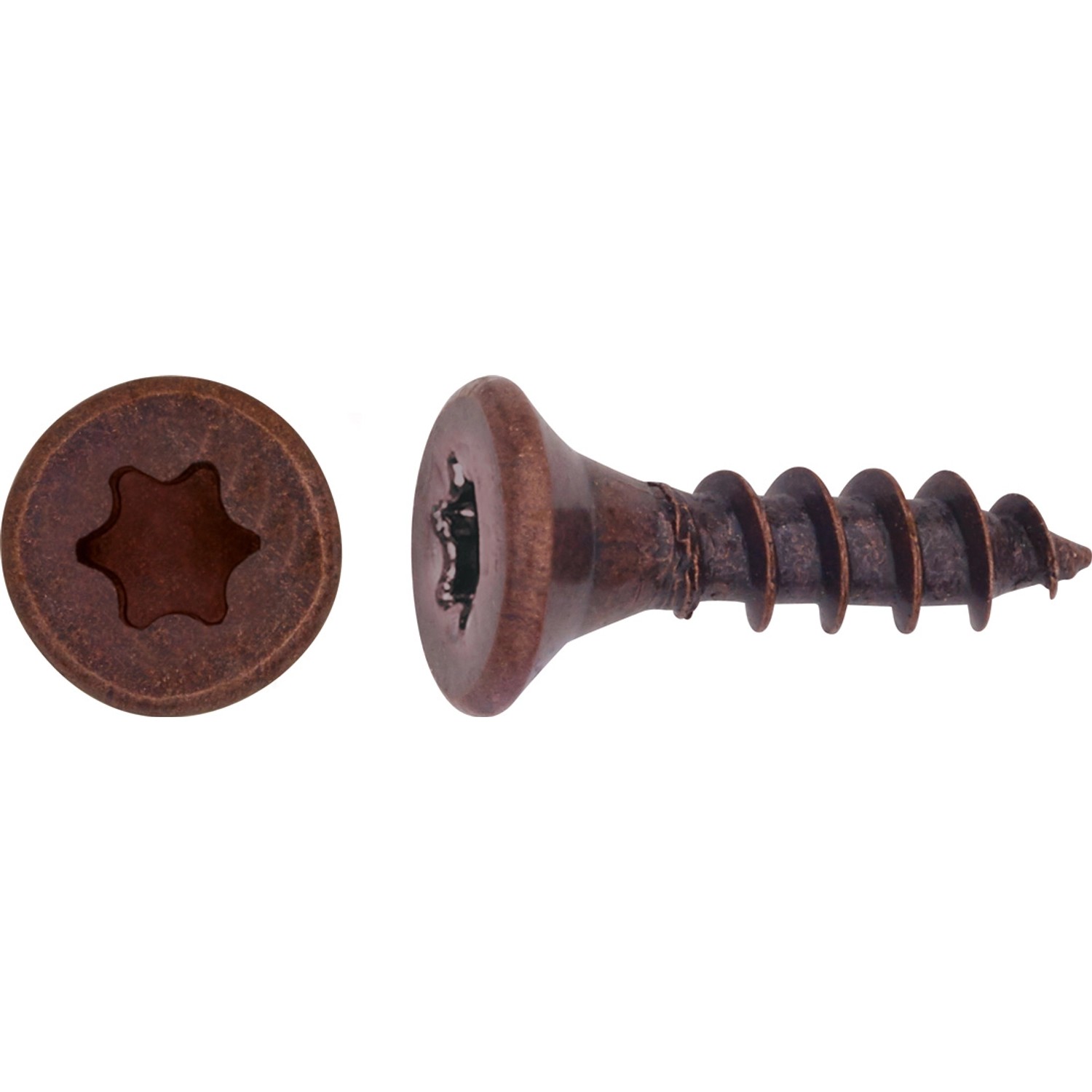 LUX Wkręt uniwersalny z łbem stożkowym TX 4 mm x 30 mm oksydowany 25 szt