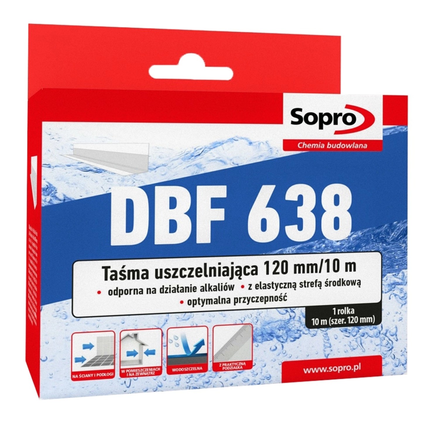 Sopro Taśma uszczelniająca DBF 638 120 mm 10 m