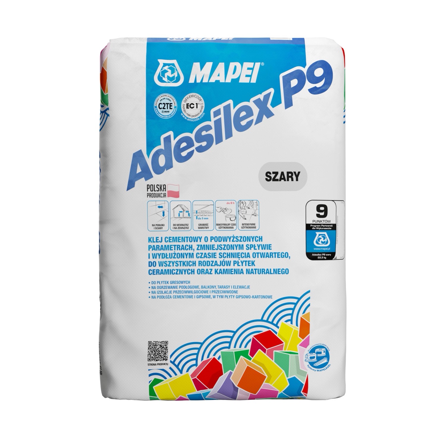 Mapei Zaprawa klejąca Adesilex P9 szary 22.5 kg