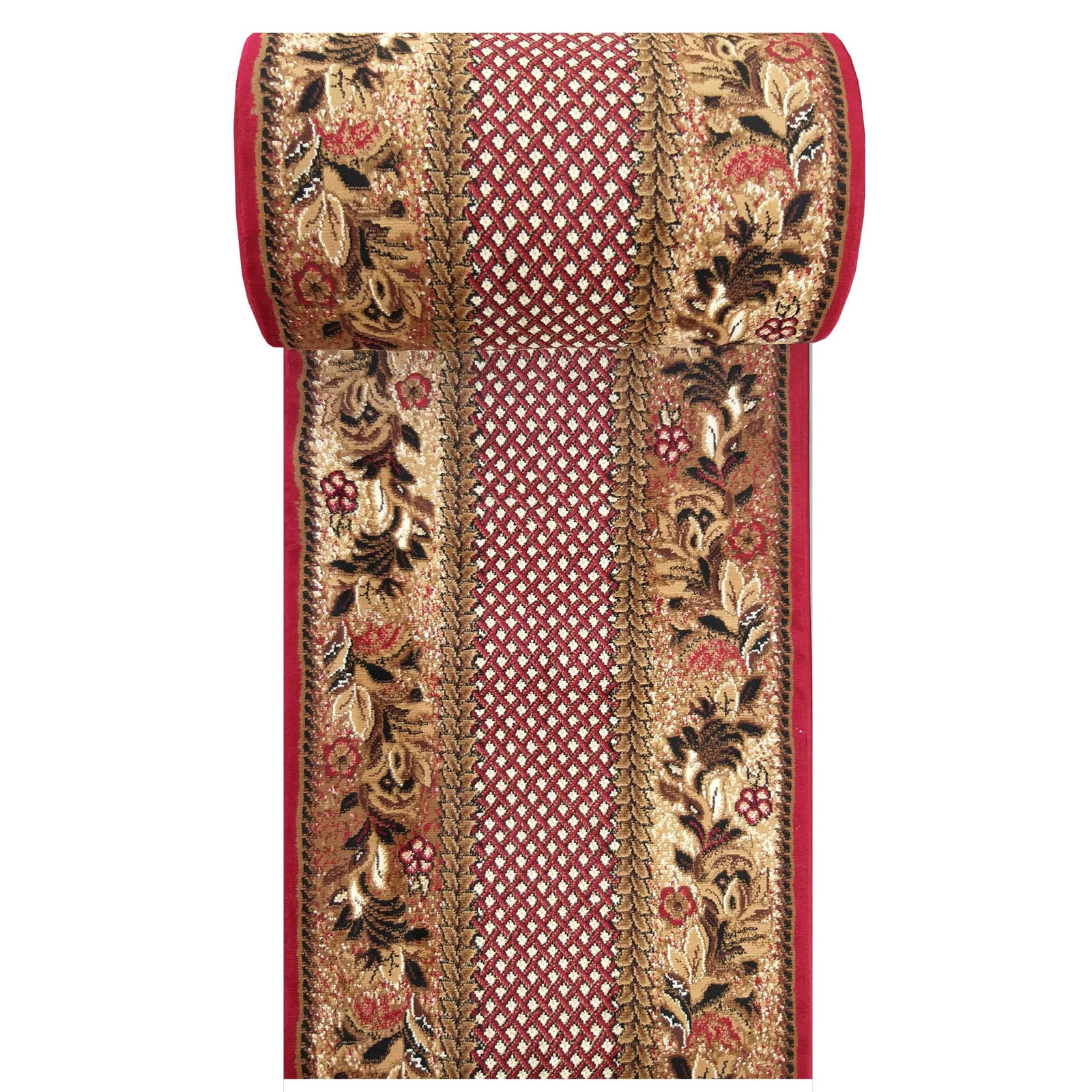 Chodnik BCF Anto 01 - czerwony - szerokość od 60 cm do 150 cm