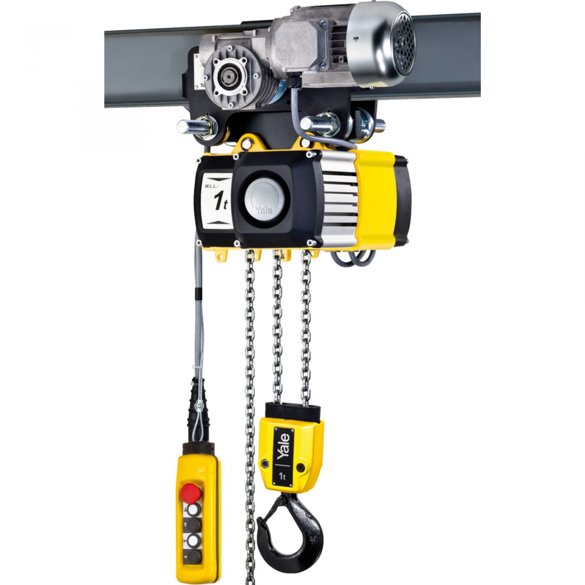 Yale CPV VTE - 18 m/min - wciągnik łańcuchowy elektryczny przejezdny - CPV VTE-A 10-8 / 1000 kg - 9,0 m
