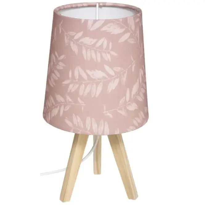 Lampa nocna stojąca dla dzieci z Kloszem różowa DB