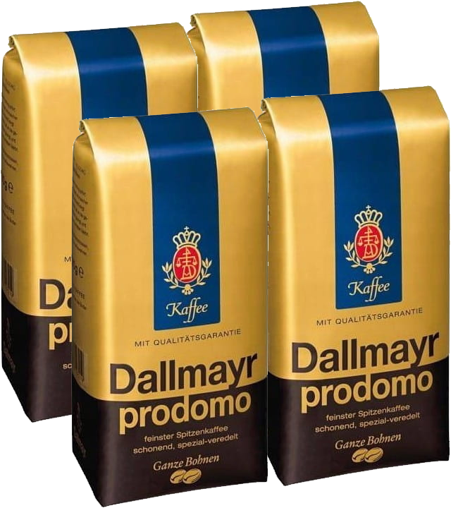 4x Kawa ziarnista Dallmayr Prodomo, 500g