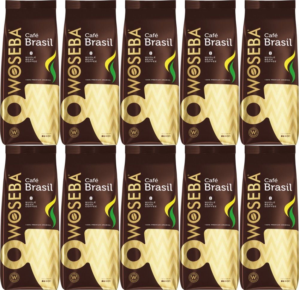 10x Kawa ziarnista Woseba Café Brasil, 500g