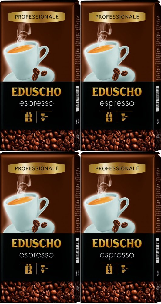 4x Kawa ziarnista Eduscho Professionale Espresso, 1kg
