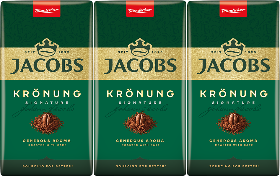 3x kawa mielona Jacobs Kronung, 250g
