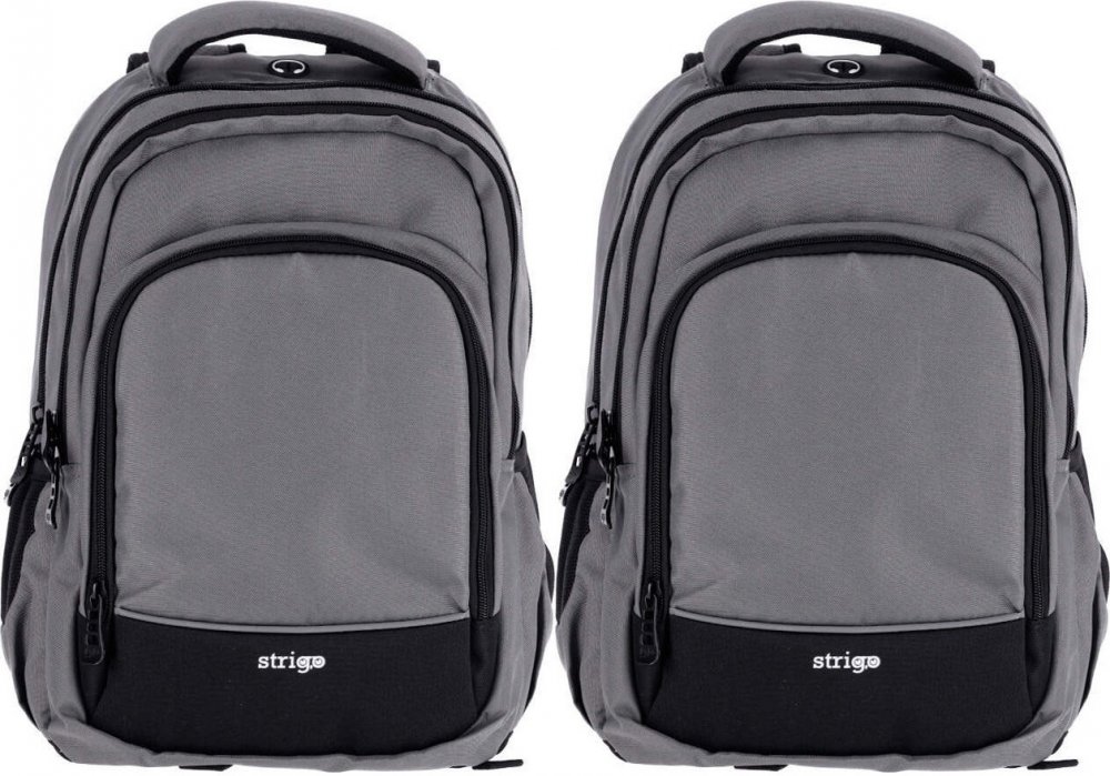 2x Plecak szkolny Strigo Misty Classic, dwukomorowy, 24l, 39x27x18cm
