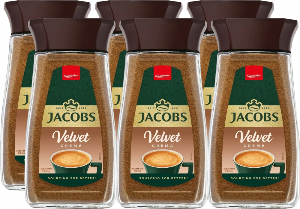 6x Kawa rozpuszczalna Jacobs Velvet, 200g