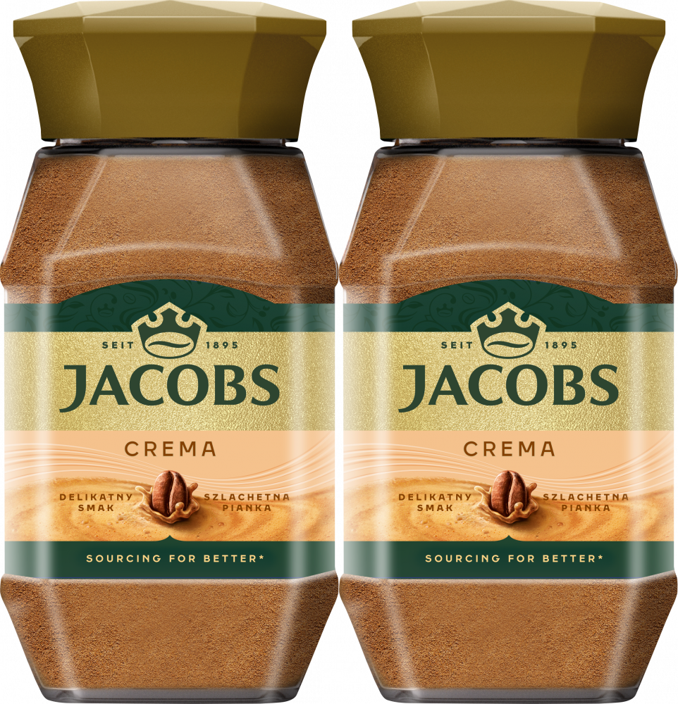 2x Kawa rozpuszczalna Jacobs Crema Gold, 200g