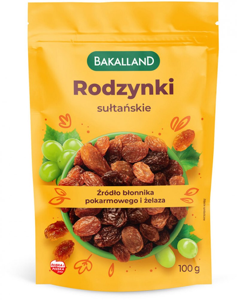Rodzynki sułtańskie Bakalland, 100g