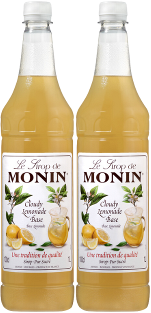 2x Syrop Monin Cloudy Lemonade Base, baza lemoniady, 1l