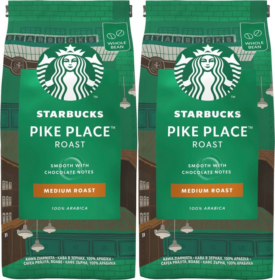 2x Kawa ziarnista Starbucks Pike Place Roast, 200g