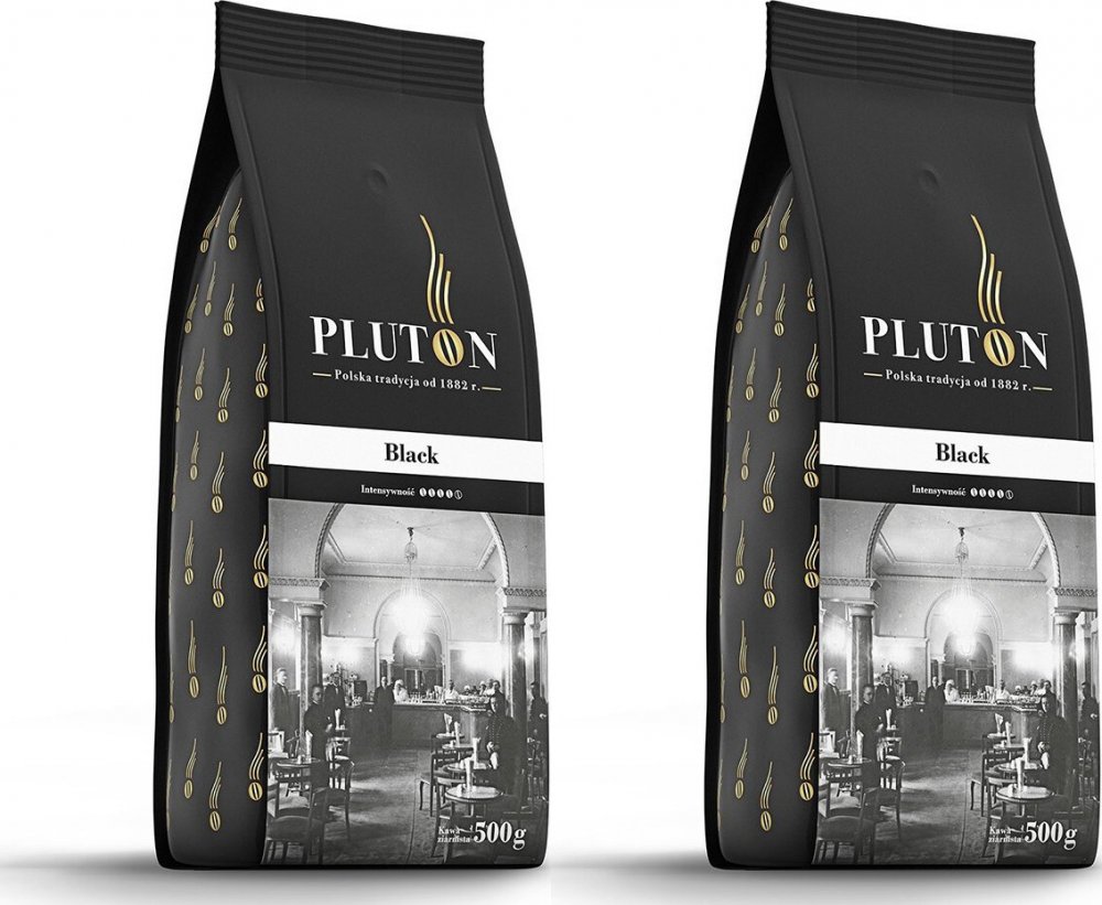 2x Kawa ziarnista Pluton Black, 500g
