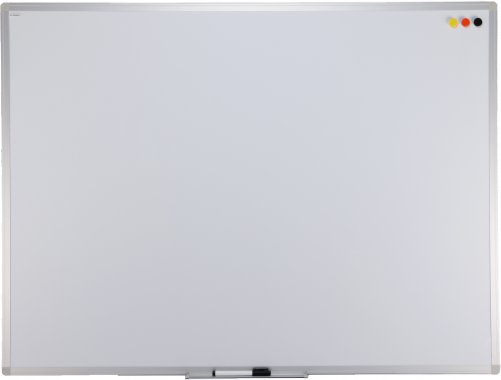 Outlet: USZKODZONY Tablica suchościeralna magnetyczna Ofix Standard, w ramie aluminiowej, lakierowana, 150x100cm, biały