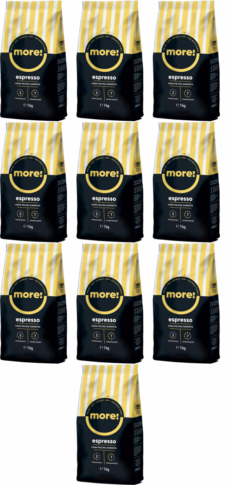 10x Kawa ziarnista Astra More Espresso, 1kg
