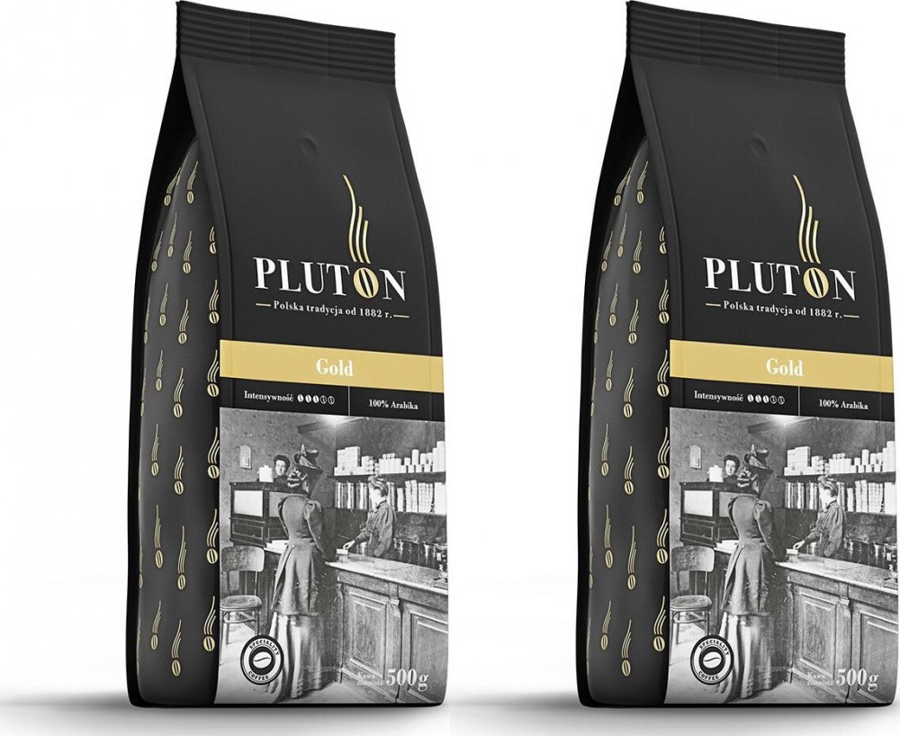 2x Kawa ziarnista Pluton Gold, 500g