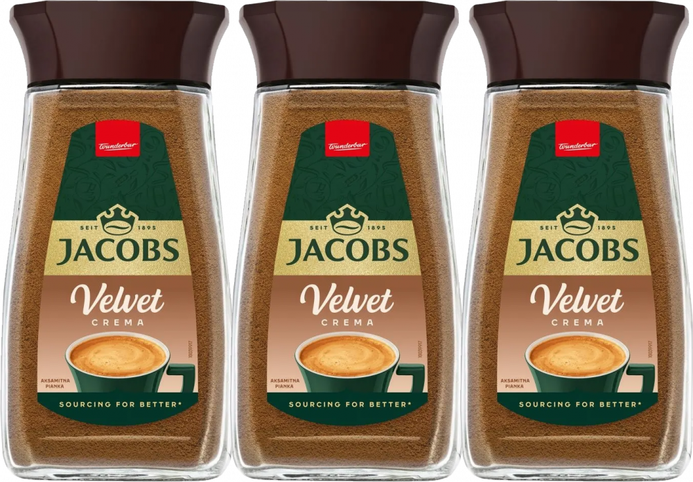 3x Kawa rozpuszczalna Jacobs Velvet, 200g