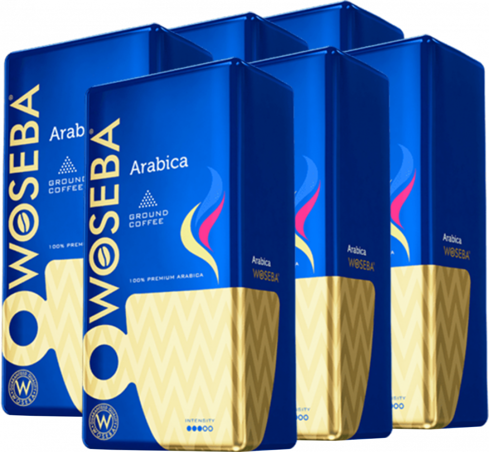 6x Kawa mielona Woseba Arabica, 500g