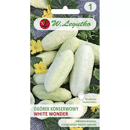 1 pac, Castraveți White Wonder F1 - Semințe: Mod de ambalare: 2 g