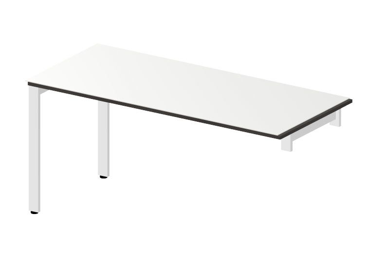 NOTER PO67 Biurko pojedyncze prawe 158,5x70x74h