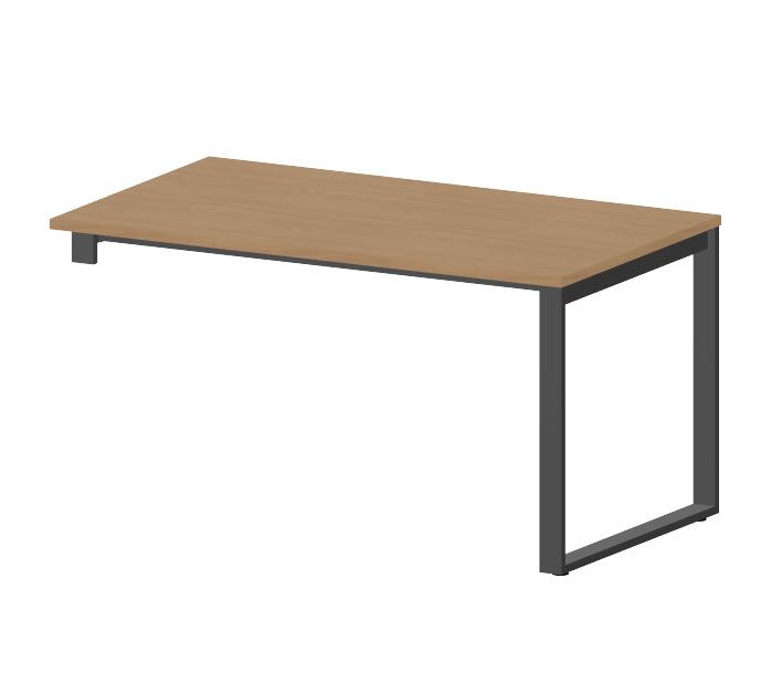 NOTER PZ98 Biurko pojedyncze lewe na nogach o profilu zamkniętym 138,5x80x74h