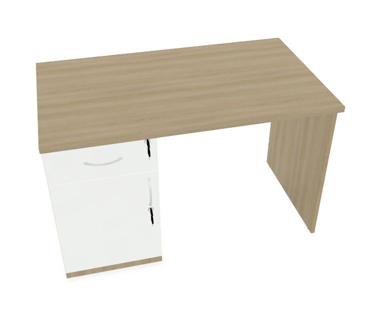 HEBE BP21/7 Biurko szafkowe lewe 118,5x70x74h
