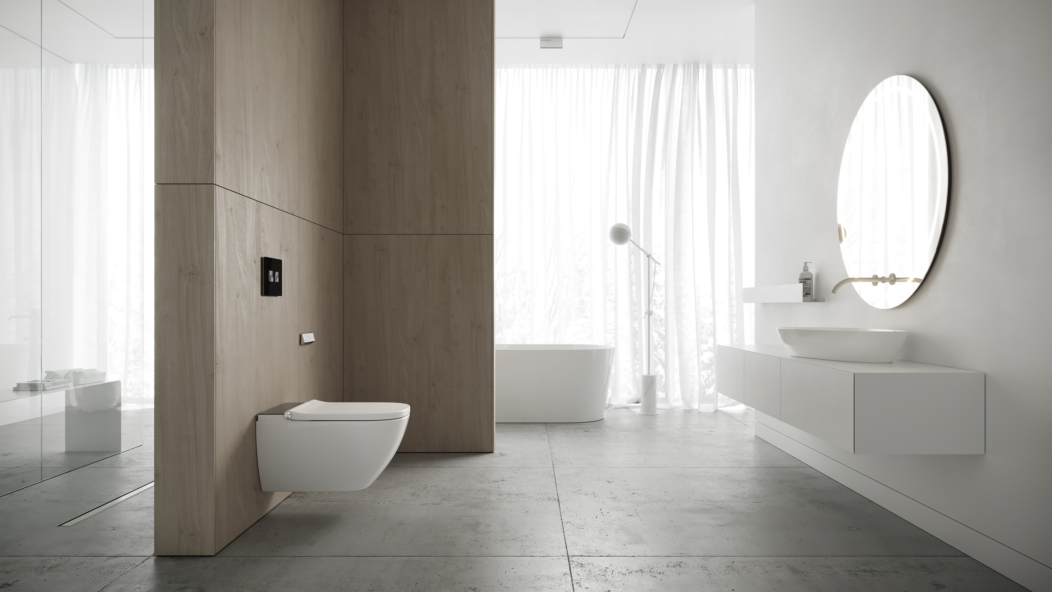 Meissen Keramik Genera Ultimate Square toaleta myjąca wisząca biała/czarna S701-516