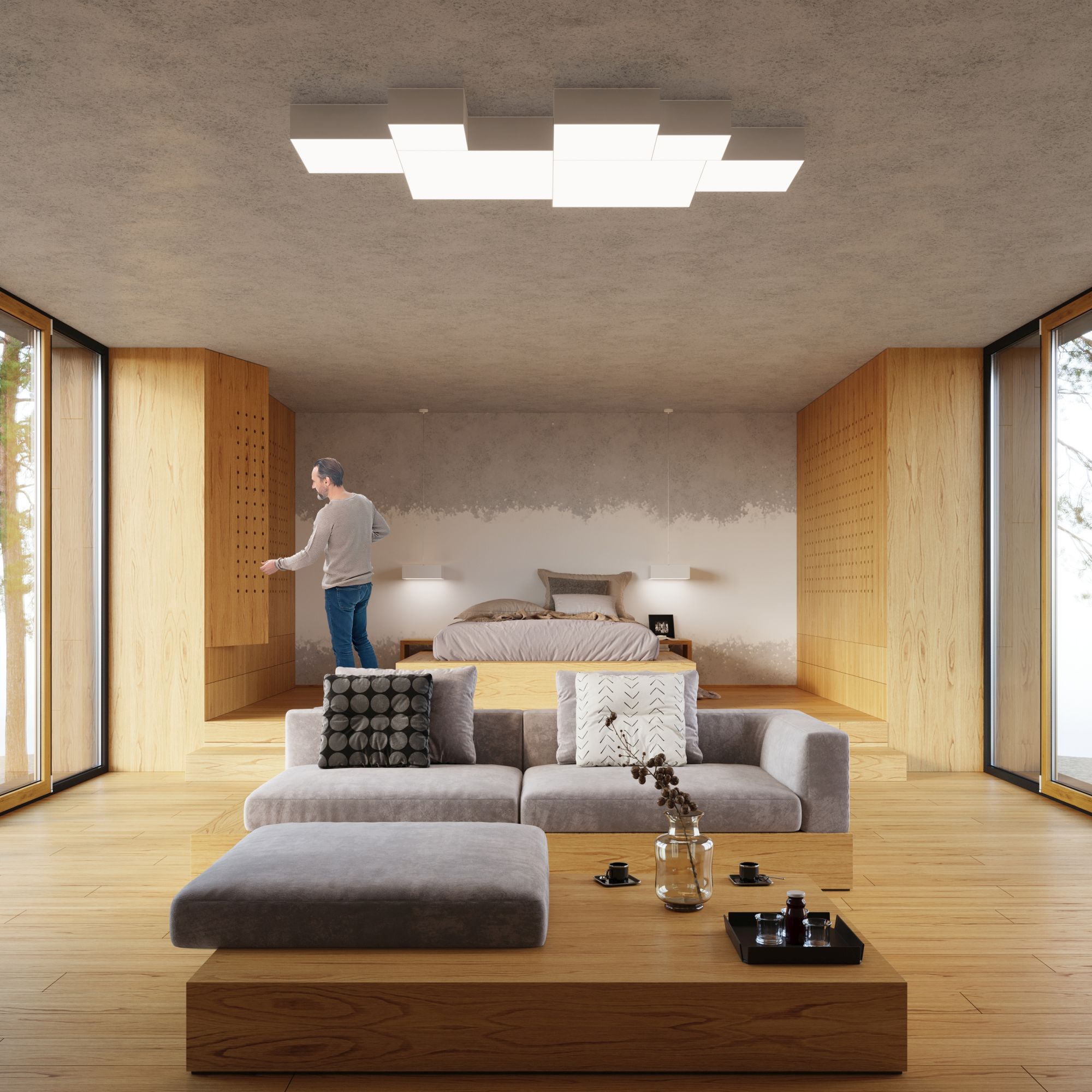 Sollux Lighting Horus plafon 3x60W biały SL.0141