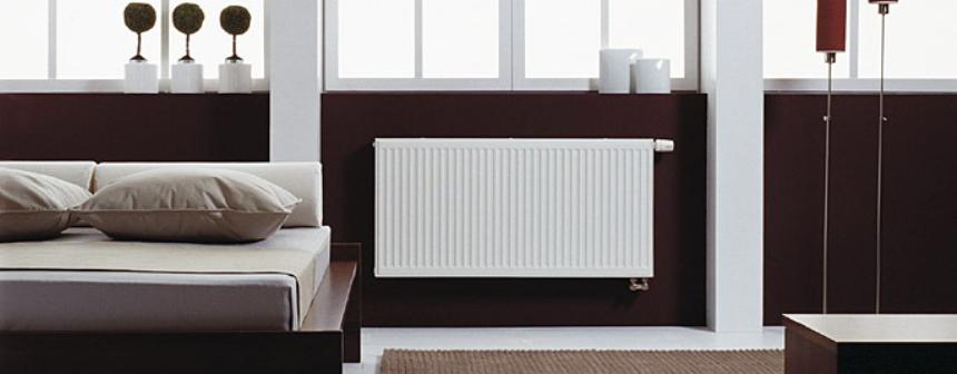 Purmo Ventil Compact grzejnik płytowy 30x90 cm podłączenie dolne biały CV11 300x900