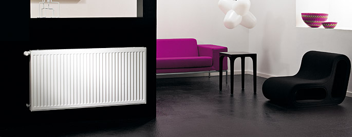 Purmo Compact grzejnik płytowy 50x120 cm podłączenie boczne biały C33 500x1200