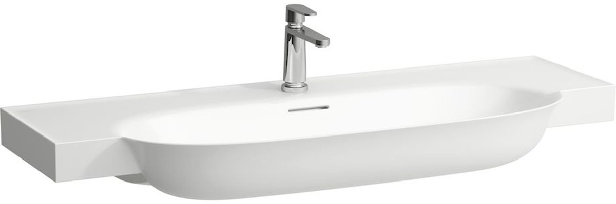 Laufen The New Classic umywalka 120x48 cm półokrągła ścienna-meblowa biała H8138587571091