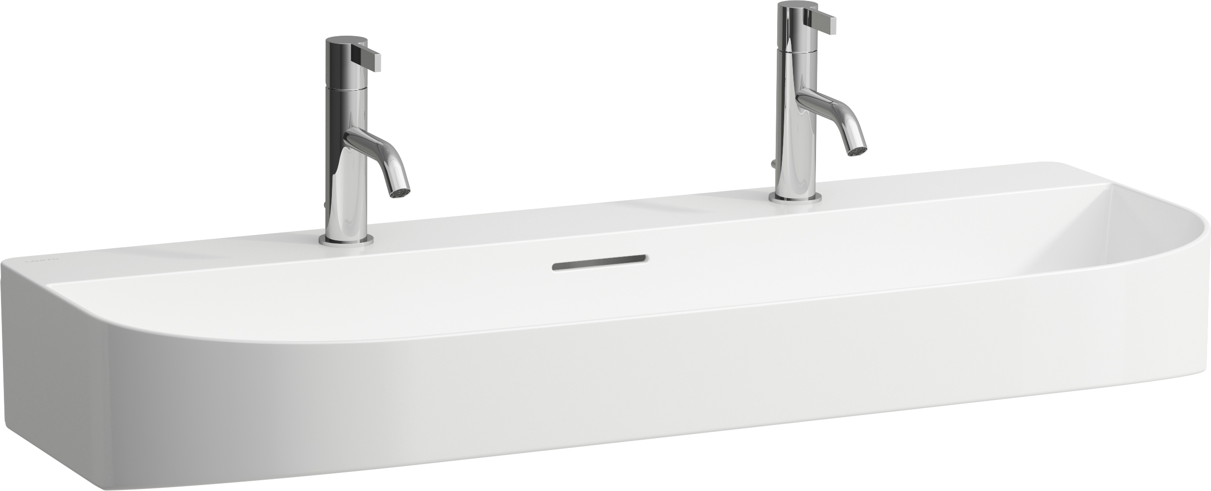 Laufen Sonar umywalka 100x42 cm półokrągła ścienna biała H8163474001071
