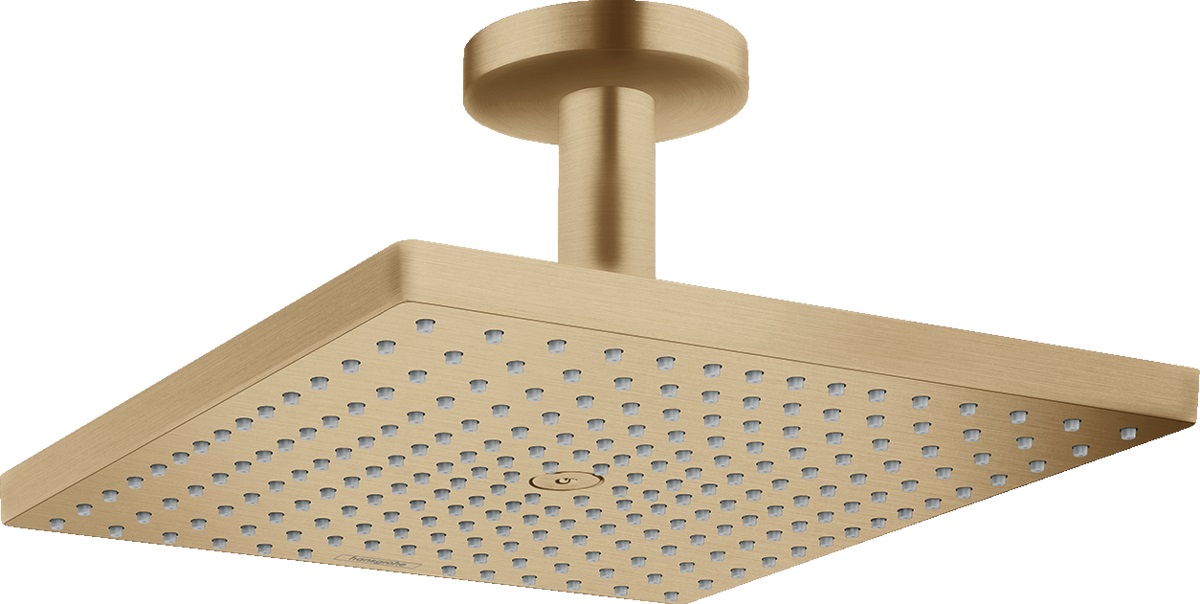 Hansgrohe Raindance E deszczownica 30 cm kwadratowa z ramieniem sufitowym brąz szczotkowany 26250140