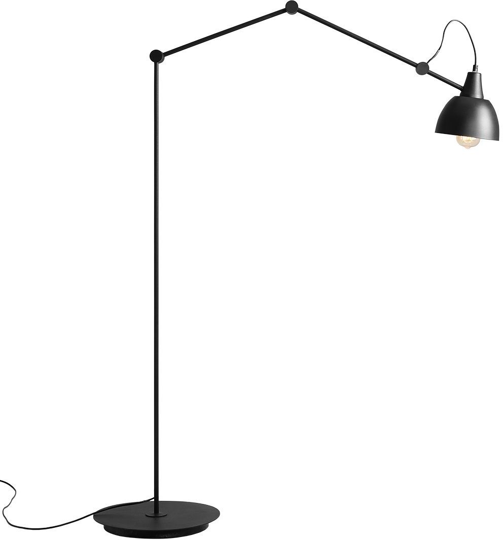Aldex Aida lampa stojąca 1x60W czarna/złota 843A